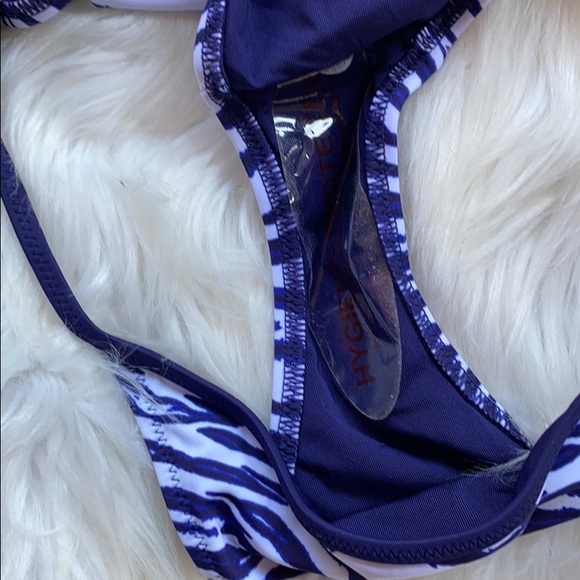 Topshop Beach-Animal Print 2PC Bikini Swimsuit Sz 8 - Picture 4 of 12